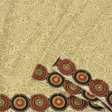 Load image into Gallery viewer, Sanskriti Vintage Ivory Sarees 100% Pure Woolen Fabric Embroidered Printed Sari
