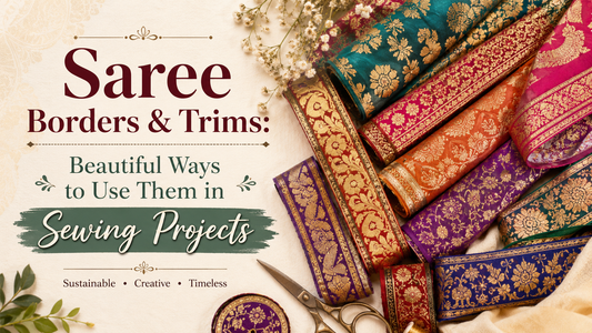 Saree Borders & Trims: Beautiful Ways to Use Them in Sewing Projects