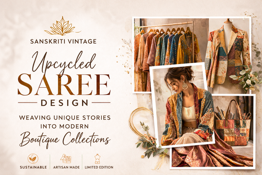 Upcycled Saree Design: Weaving Unique Stories into Modern Boutique Collections