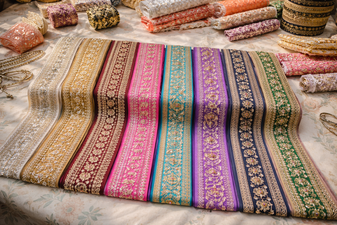 Vintage & Decorative Borders for Sarees, Suits & Ethnic Wear