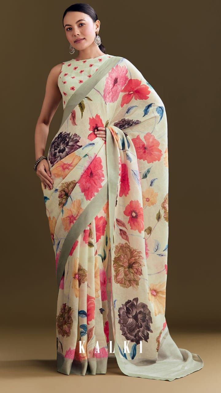 Digital Print Saree