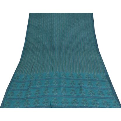 Bæredygtigt saristof i bulk - Sanskriti Vintage genbrugt crepe sarier til håndværk og projekter