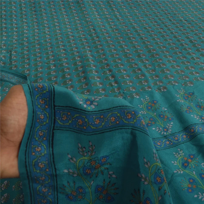 Bæredygtigt saristof i bulk - Sanskriti Vintage genbrugt crepe sarier til håndværk og projekter