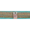 Sanskriti Vintage Border Antique Hand Bead Zardozi 1YD Trim Ribbon Sky Blue Lace