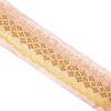 Sanskriti Vintage Sari Border Hand Beaded Zari 1 YD Indian Trim Sewing Pink Lace