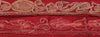 Sanskriti Vintage Sari Border Hand Beaded 1 Yd Indian Trim Ribbon Maroon Lace