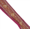 Sanskriti Vintage Sari Border Hand Beaded 1 Yd Indian Trim Sewing Pink Lace