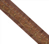 Sanskriti Vintage Sari Border Hand Beaded 1 Yd Indian Trim Ribbon Brown Lace