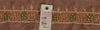 Sanskriti Vintage Sari Border Hand Beaded 1 Yd Indian Trim Ribbon Brown Lace
