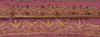 Sanskriti Vintage Sari Border Hand Beaded 1 Yd Indian Trim Ribbon Purple Lace