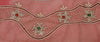 Sanskriti Vintage Sari Border Hand Beaded 1 Yd Indian Trim Sewing Pink Zari Lace