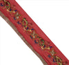 Sanskriti Vintage Sari Border Hand Beaded 1 Yd Indian Trim Sewing Pink Zari Lace