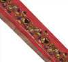 Sanskriti Vintage Sari Border Hand Beaded 1 Yd Indian Trim Sewing Pink Zari Lace