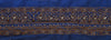 Sanskriti Vintage Sari Border Hand Beaded 1 Yd Indian Trim Sewing Blue Zari Lace