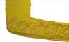 Sanskriti Vintage Sari Border Embroidered 1 Yd Indian Trim Sewing Green Lace