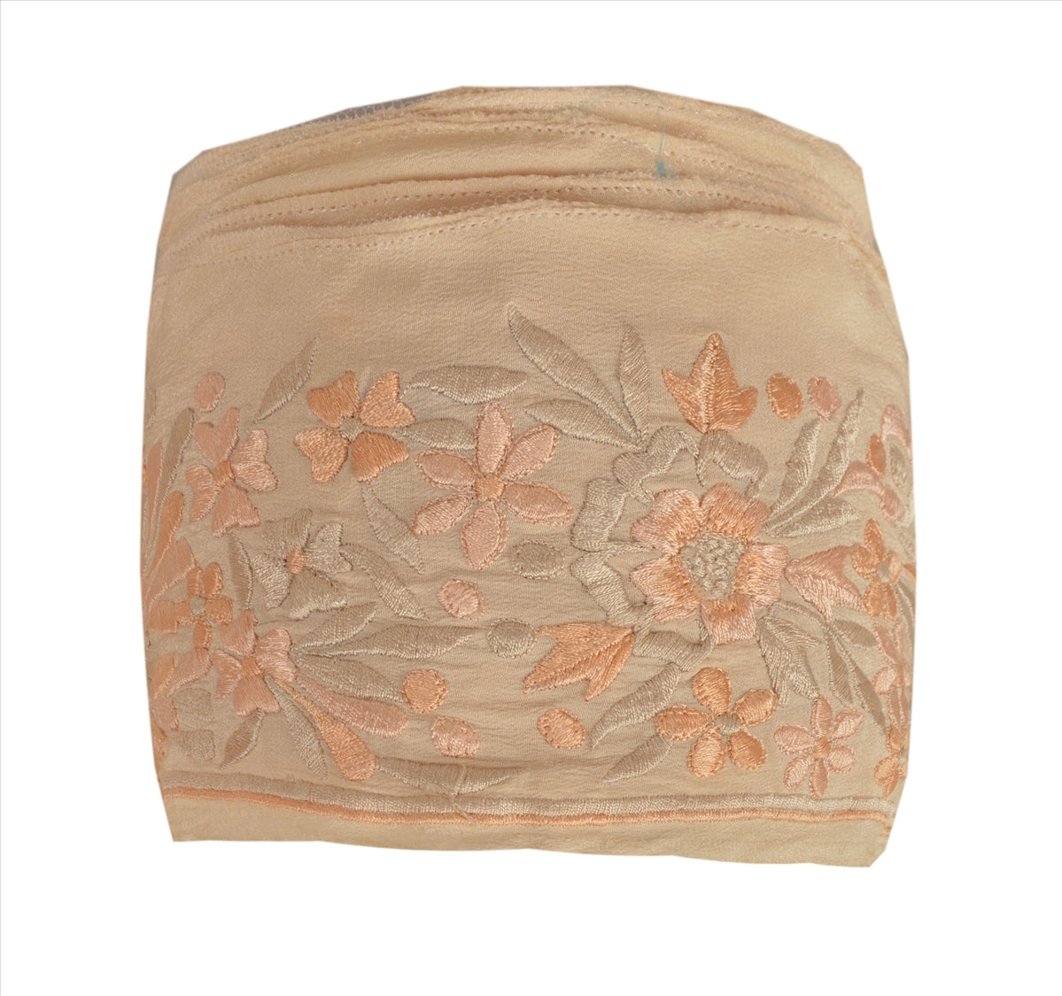 Sanskriti Vintage Sari Border Embroidered 1 Yd Indian Trim Sewing Cream Lace