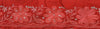 Sanskriti Vintage Sari Border Hand Beaded 1 Yd Indian Trim Sewing Red Zari Lace