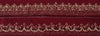 Санскритский винтажный бордюр, старинная ручная вышивка, 1 ярд, отделочная лента, фиолетовое кружево