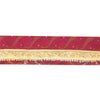 Sanskriti Vintage Sari Border Hand Beaded Woven 1YD Trim Zardozi  Red Lace