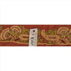 Sanskriti Vintage Sari Border Antique Hand Beaded 1 Yd Indian Trim Sewing Orange Lace
