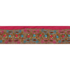 Sanskriti Vintage Sari Border Hand Beaded 1 Yd Indian Trim Ribbon Pink Lace