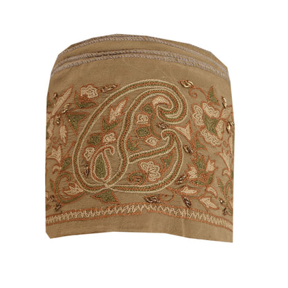 Sanskriti Vintage Sari Bord Håndbroderet 1 Yard Håndværkskant Syning Cremefarvet Blonde