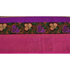 Sanskriti Vintage Sari Border Embroidered 1 Yd Indian Trim Sewing Purple Lace