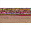 Sanskriti Vintage Sari Border Hand Beaded Woven 1 Yd Trim Sewing Pink Lace