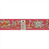 Sanskriti Vintage Sari Border Hand Embroidered 1 Yd Indian Trim Ribbon Pink Lace