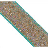 Sanskriti Vintage Sari Border Hand Beaded 1Yd Indian Trim Sewing Sea Green Lace