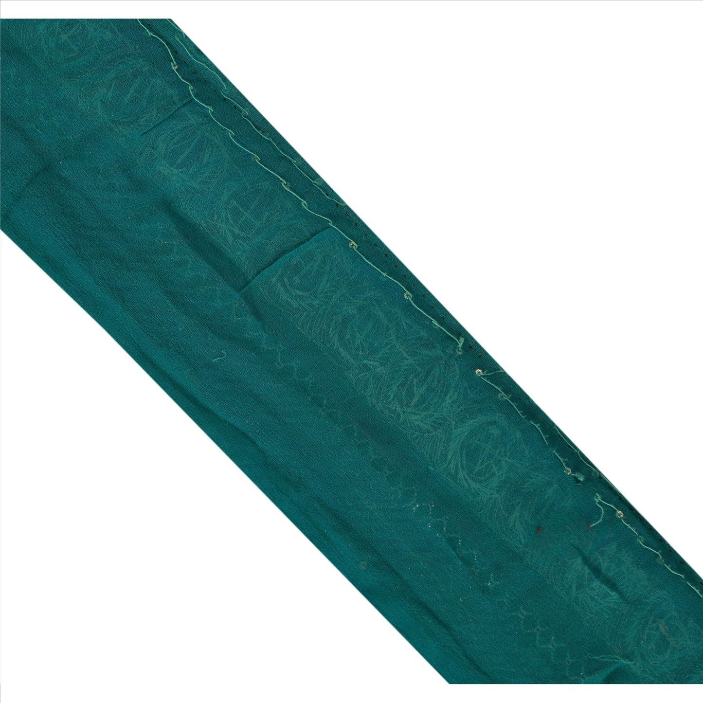 Sanskriti Vintage Sari Border Hand Beaded 1 Yd Indian Trim Sewing Green Lace