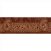 Sanskriti Vintage Sari Border Hand Beaded 1 Yd Indian Trim Sewing Brown Lace