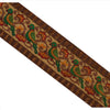 Sanskriti Vintage Sari Border Embroidered 1 Yd Trim Sewing Brown Bandhani Lace