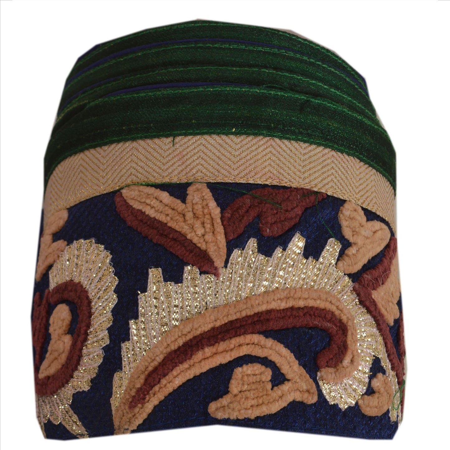 Sanskriti Vintage Saree Border Embroidered 1 Yd Indian Trim Sewing Blue Lace