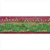 Sanskriti Vintage Sari Border Hand Beaded 1Yd Trim Sewing Purple Rhinestone Lace
