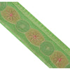 Sanskriti Vintage Sari Border Hand Beaded 1YD Indian Trim Zardozi ZariGreen Lace