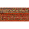 Sanskriti Vintage Saree Border Hand Beaded 1 Yard Trims Sewing Orange Zari Lace