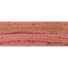 Sanskriti Vintage Sari Border Hand Embroidered 1 Yd Indian Trim Ribbon Pink Lace