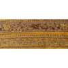 Sanskriti Vintage Sari Border Hand Beaded Woven 1 Yd Trim Sewing Yellow Lace