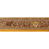 Sanskriti Vintage Sari Border Hand Beaded Woven 1 Yd Trim Sewing Yellow Lace