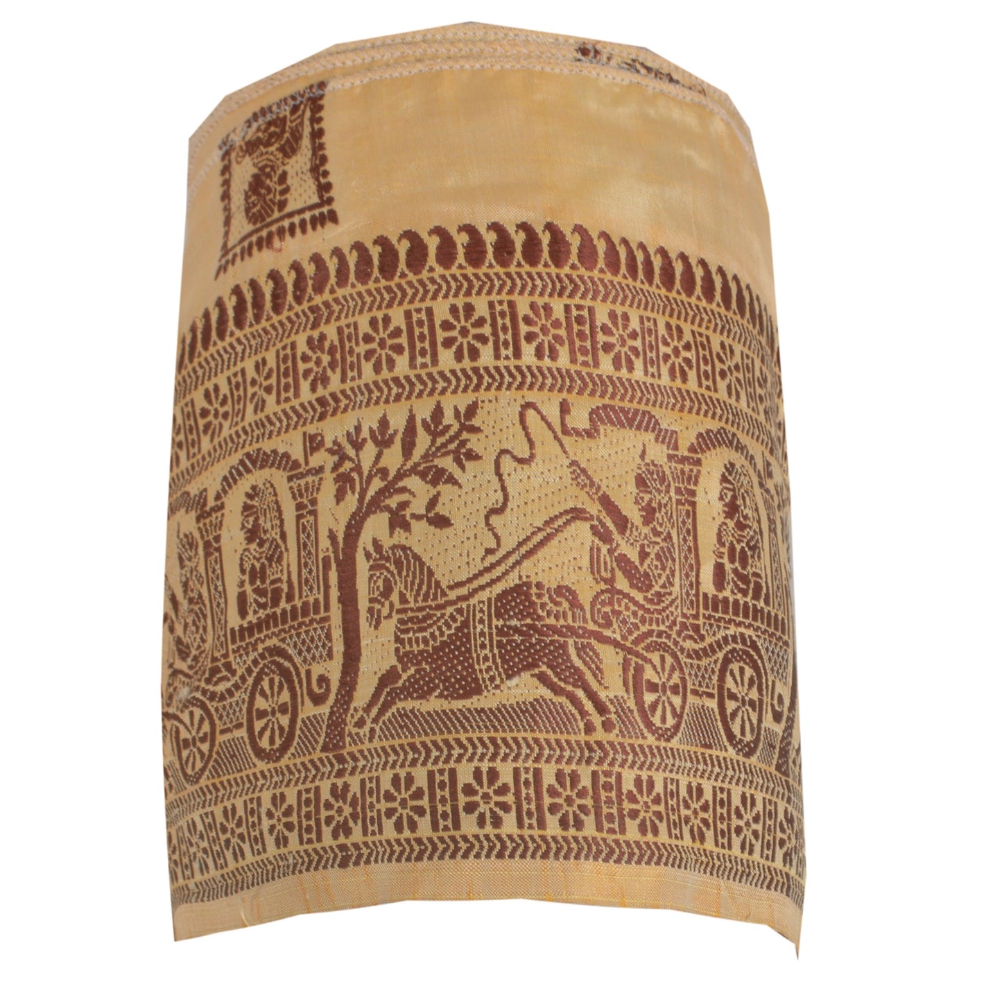 Sanskriti Vintage Sari Border Woven Baluchari 1 Yd Indian Trim Sewing 4"W Lace