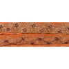 Sanskriti Vintage Sari Border Hand Beaded 1 Yd Indian Trim Sewing Orange Lace