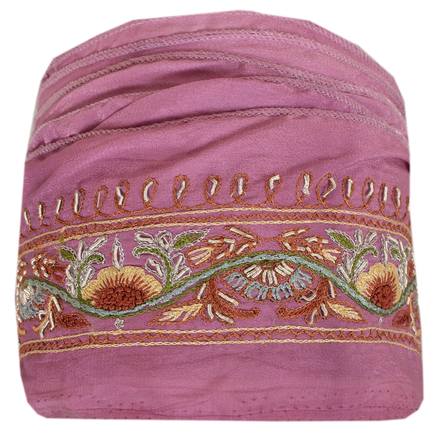 Sanskriti Vintage Sari Bord Håndbroderet 1 Yard Indisk Kant Syning Lyserød Blonde