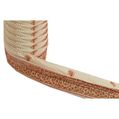 Sanskriti Vintage Sari Border Hand Embroidered Suzani 1Yd Trim Sewing Craft Lace