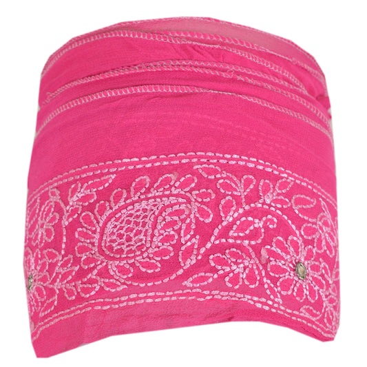 Sanskriti Vintage Sari Border Hand Embroidered Chikankari 1 YD Trim Sewing Lace