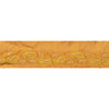 Sanskriti Vintage Sari Border Hand Embroidery 1 YD Trim Ribbon Saffron Silk Lace