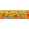 Sanskriti Vintage Sari Border Hand Beaded 1 Yd Indian Trim Sewing Yellow Lace
