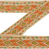 Sanskriti Vintage Sari Border Hand Embroidered Sindhi 1Yd Trim Sewing Craft Lace