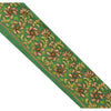 Sanskriti Vintage Sari Border Hand Beaded 1Yd Indian Trim Sewing Green Zari Lace