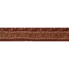 Sanskriti Vintage Sari Border Hand Embroidered 1Yd Indian Trim Ribbon Brown Lace